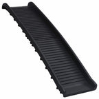 Rampa para perros plegable negra 155,5x40x15,5 cm