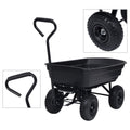 Tilting Garden Trolley 300 kg 75 L Black