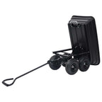 Tilting Garden Trolley 300 kg 75 L Black