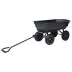 Tilting Garden Trolley 300 kg 75 L Black