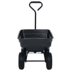 Tilting Garden Trolley 300 kg 75 L Black