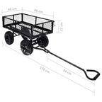 Black Garden Hand Cart 250 kg