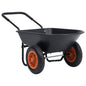 Carretilla negra y naranja 78 L 100 kg