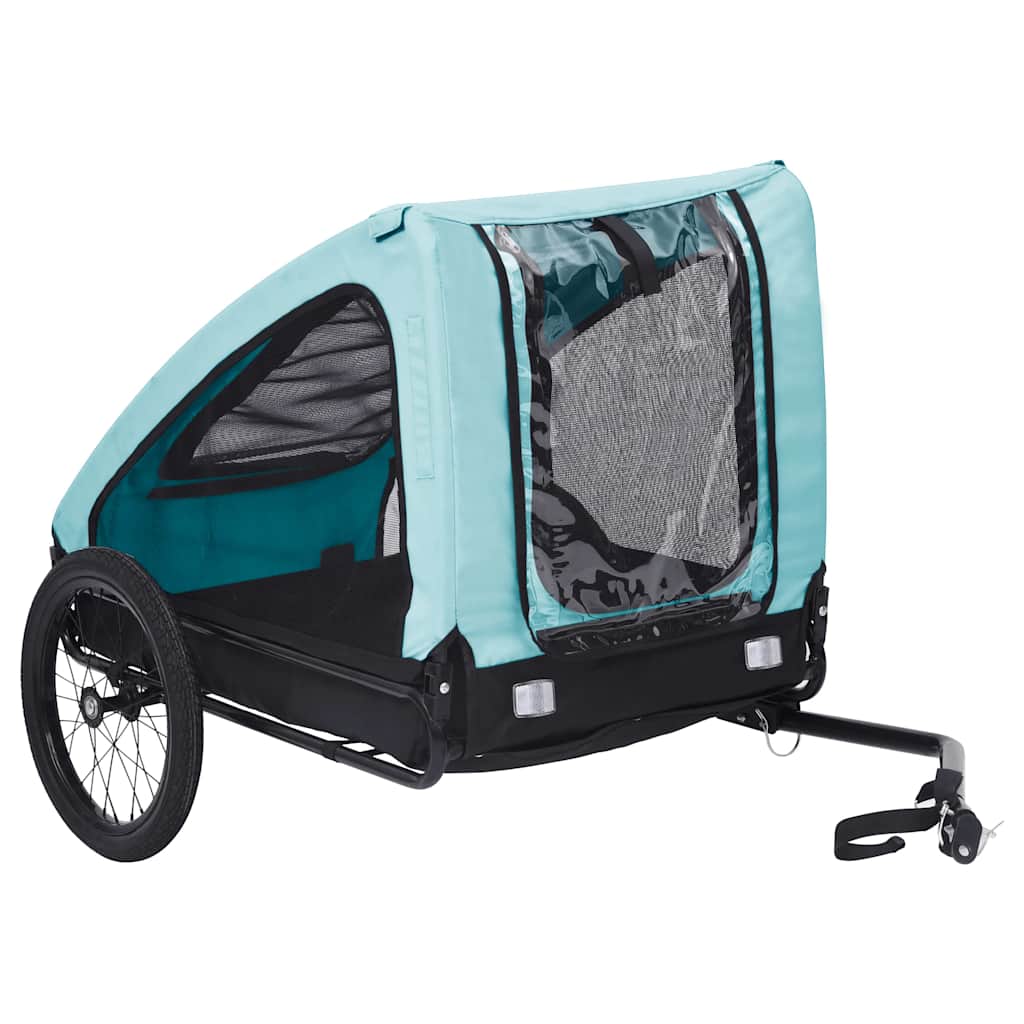 Atrelado de bicicleta para animais de estimação, amarelo e preto