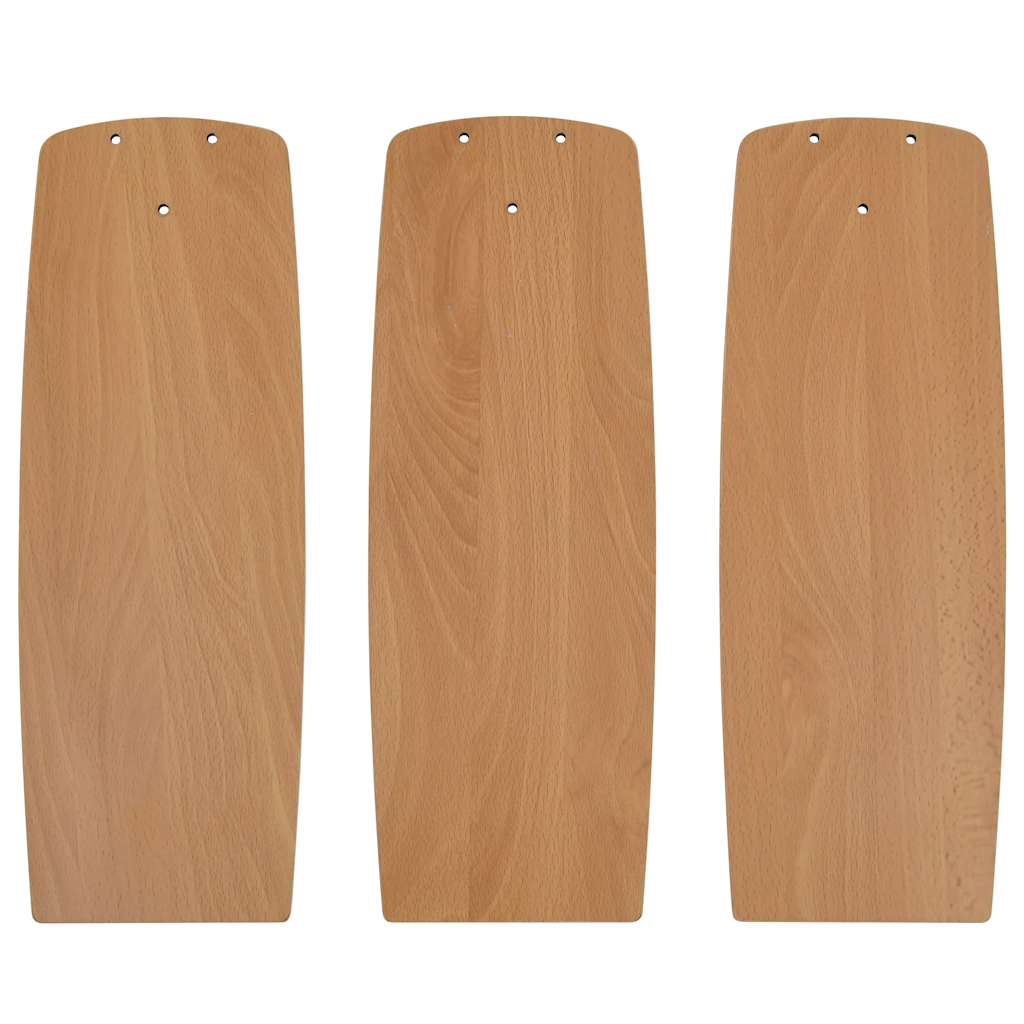 Ventilador de techo con luz con mando marrón claro 108 cm
