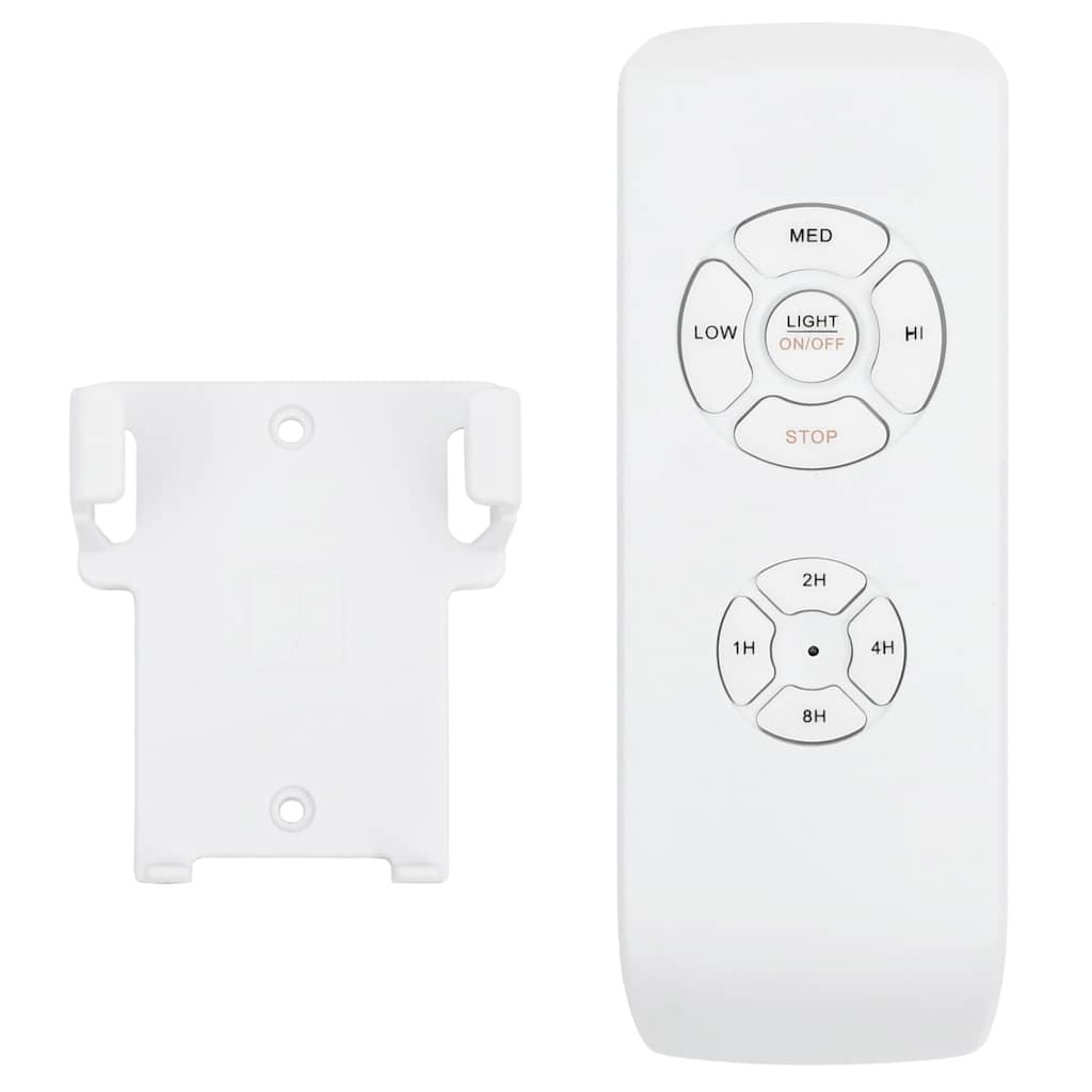 Ventilador de techo con luz con mando marrón claro 108 cm