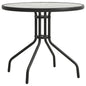 Mesa de jardim bistrô em aço cinzento antracite Ø80x71 cm