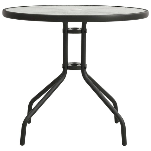 Anthracite grey steel bistro garden table Ø80x71 cm