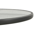Mesa de jardín bistró de acero gris antracita Ø80x71 cm