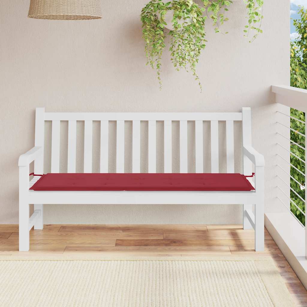 Cojín banco de jardín tela Oxford estampado hojas 100x50x3 cm