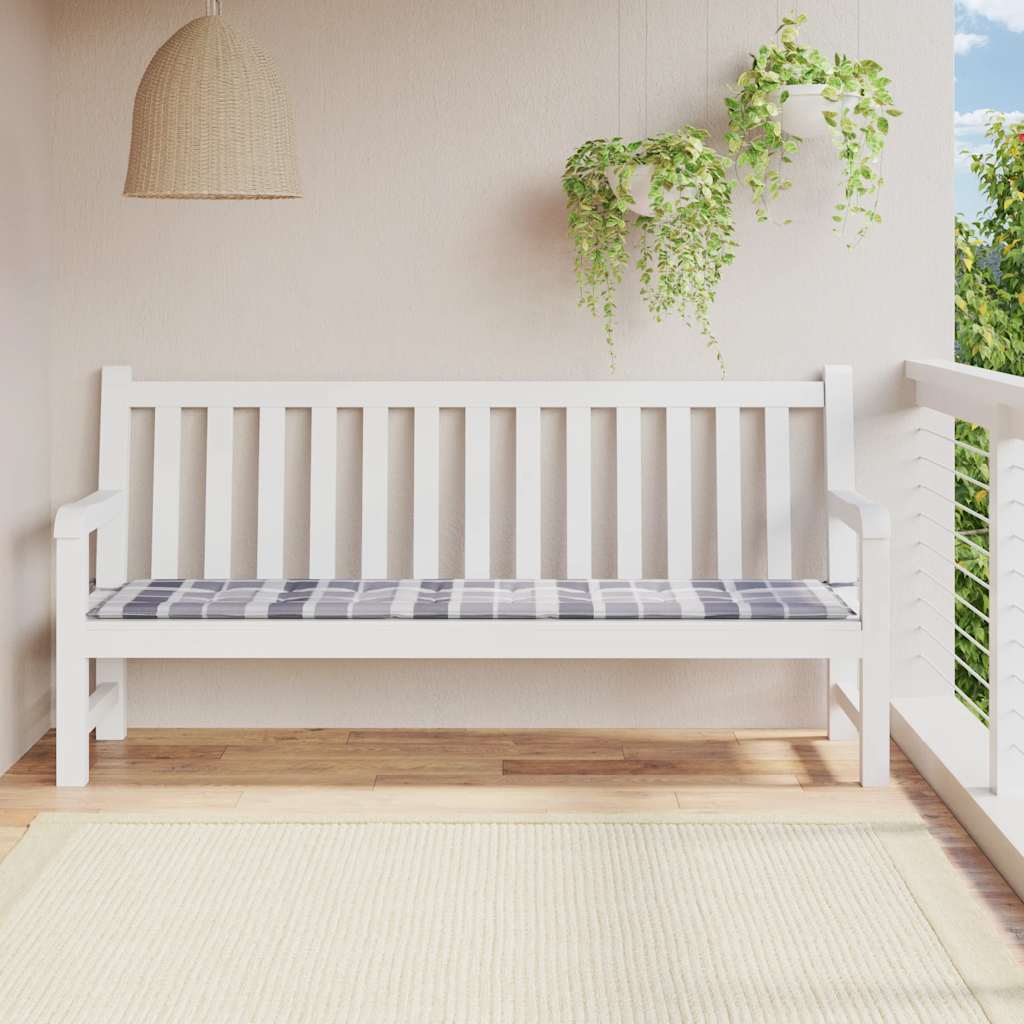 Cojín banco de jardín tela Oxford estampado hojas 100x50x3 cm