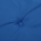 Cojín silla de jardín respaldo alto 2 uds tela azul 120x50x3 cm