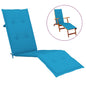Blue sun lounger cushion (75+105)x50x4 cm