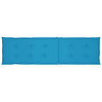 Cojín para tumbona azul (75+105)x50x4 cm