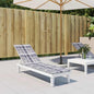 Blue sun lounger cushion (75+105)x50x4 cm
