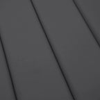 Cojín de tumbona de tela Oxford gris antracita 200x50x3 cm