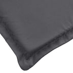 Cojín de tumbona de tela Oxford gris antracita 200x50x3 cm