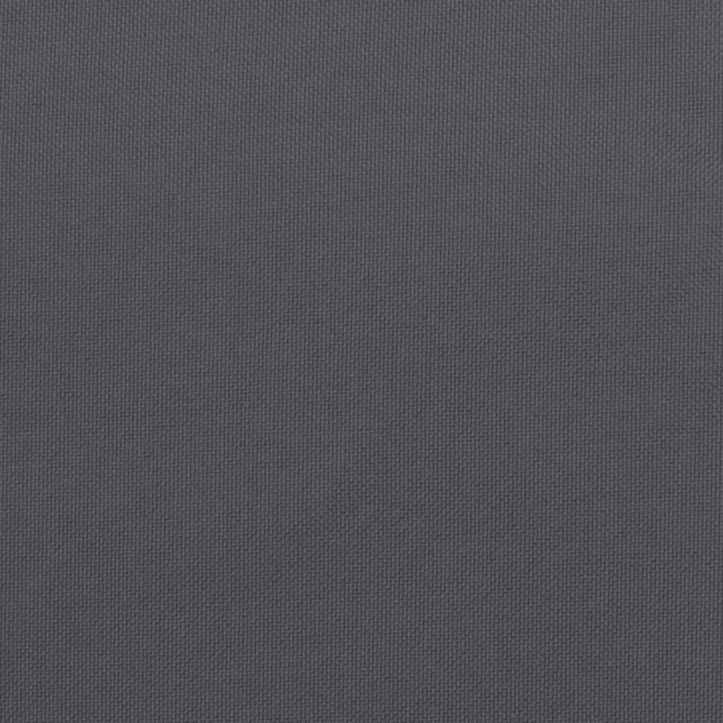 Cojín de tumbona de tela Oxford gris antracita 200x50x3 cm