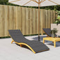 Anthracite grey Oxford fabric sun lounger cushion 200x50x3 cm