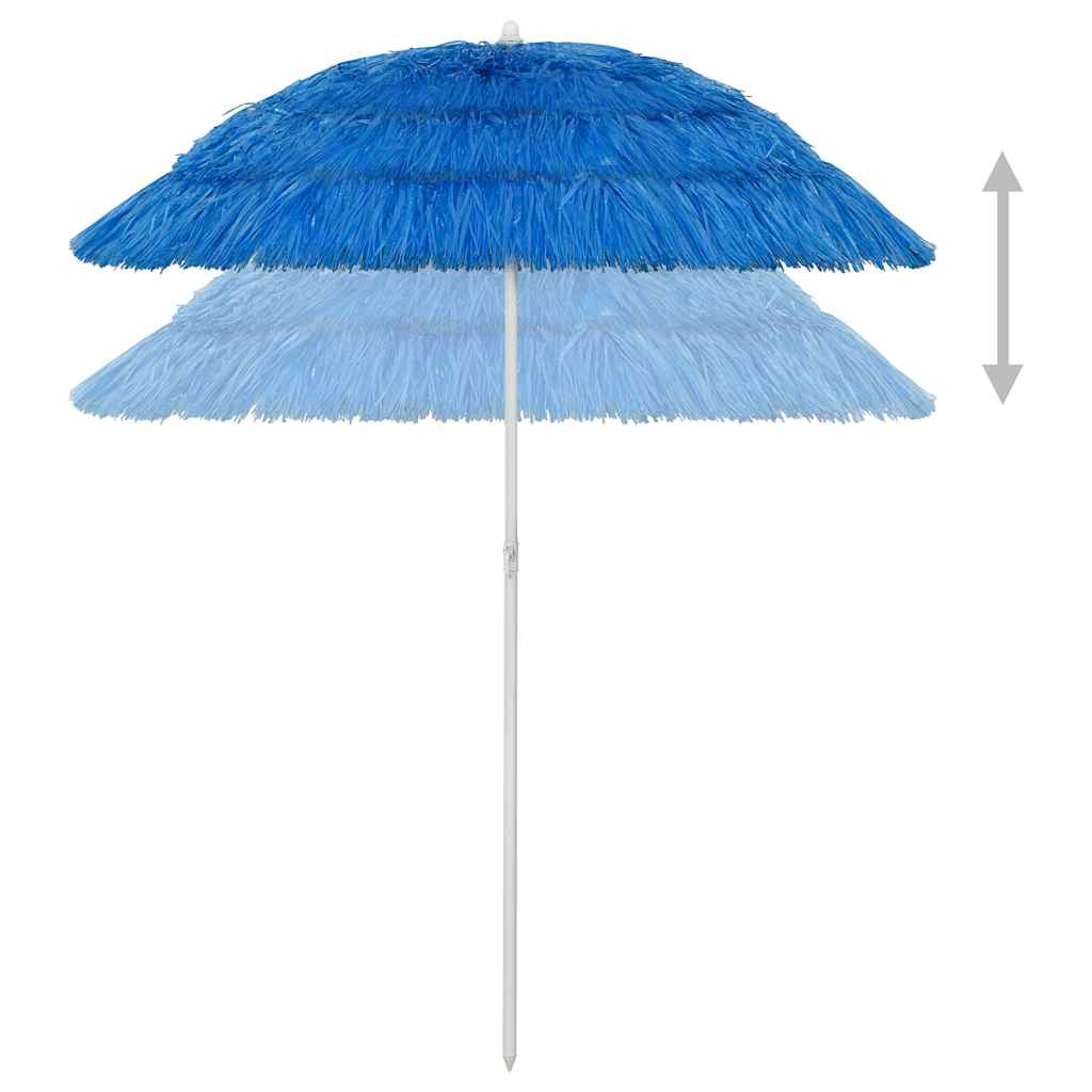Sombrilla de playa Hawaii azul 180 cm