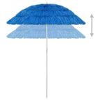 Sombrilla de playa Hawaii azul 180 cm