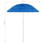 Sombrilla de playa Hawaii azul 180 cm