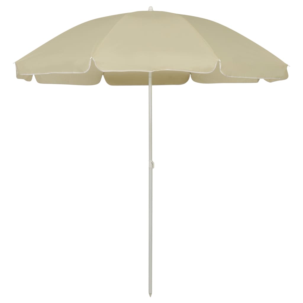 Sombrilla de playa amarillo arena 240 cm