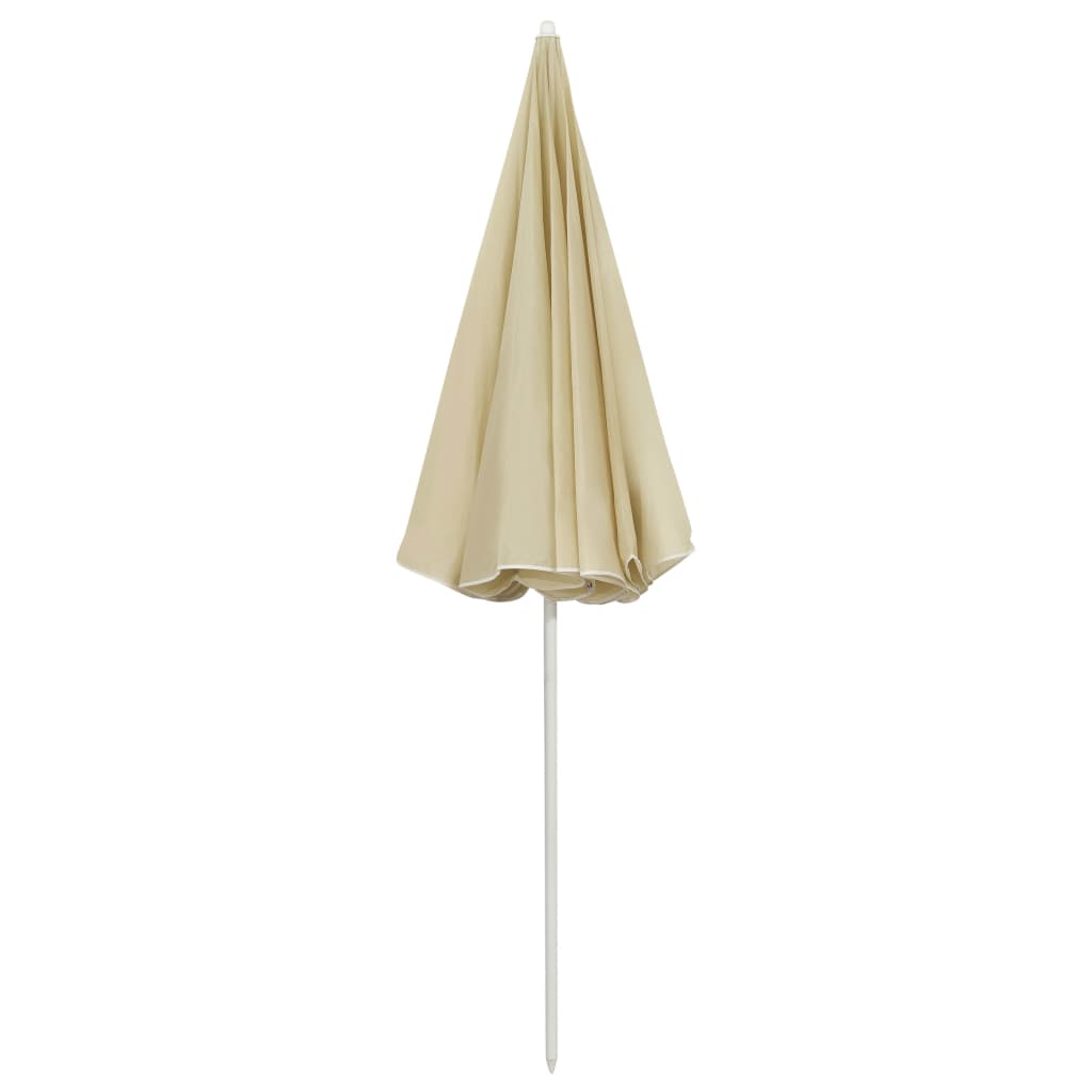 Sombrilla de playa amarillo arena 240 cm