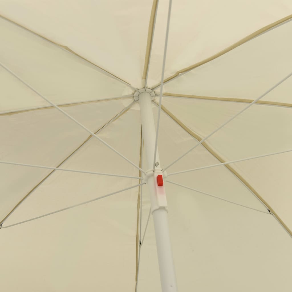 Sombrilla de playa amarillo arena 240 cm