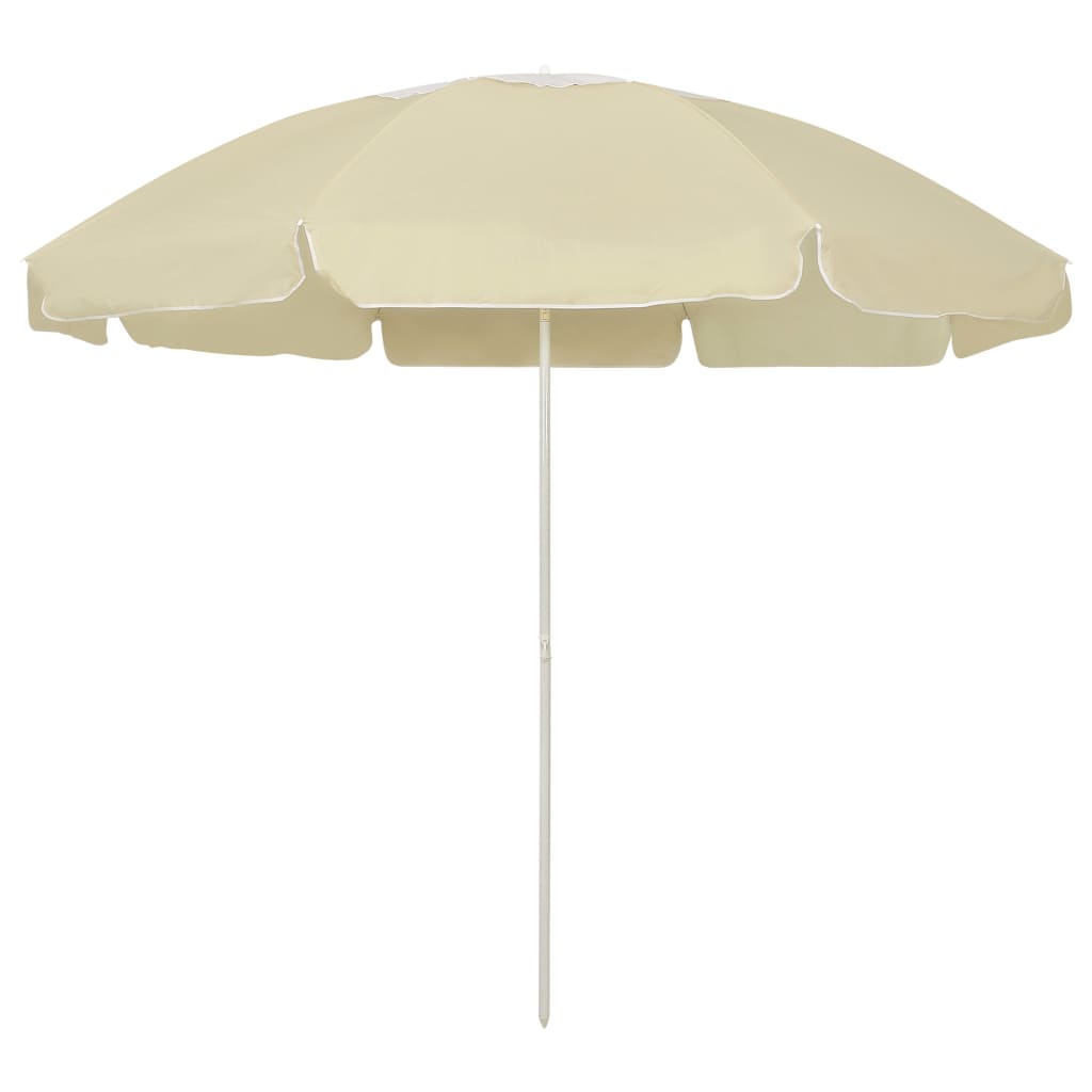 Beach umbrella sand yellow 180x120 cm