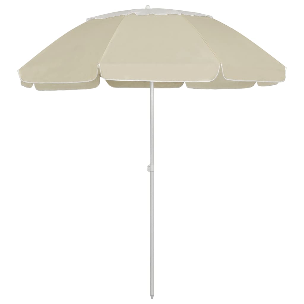 Beach umbrella sand yellow 180x120 cm