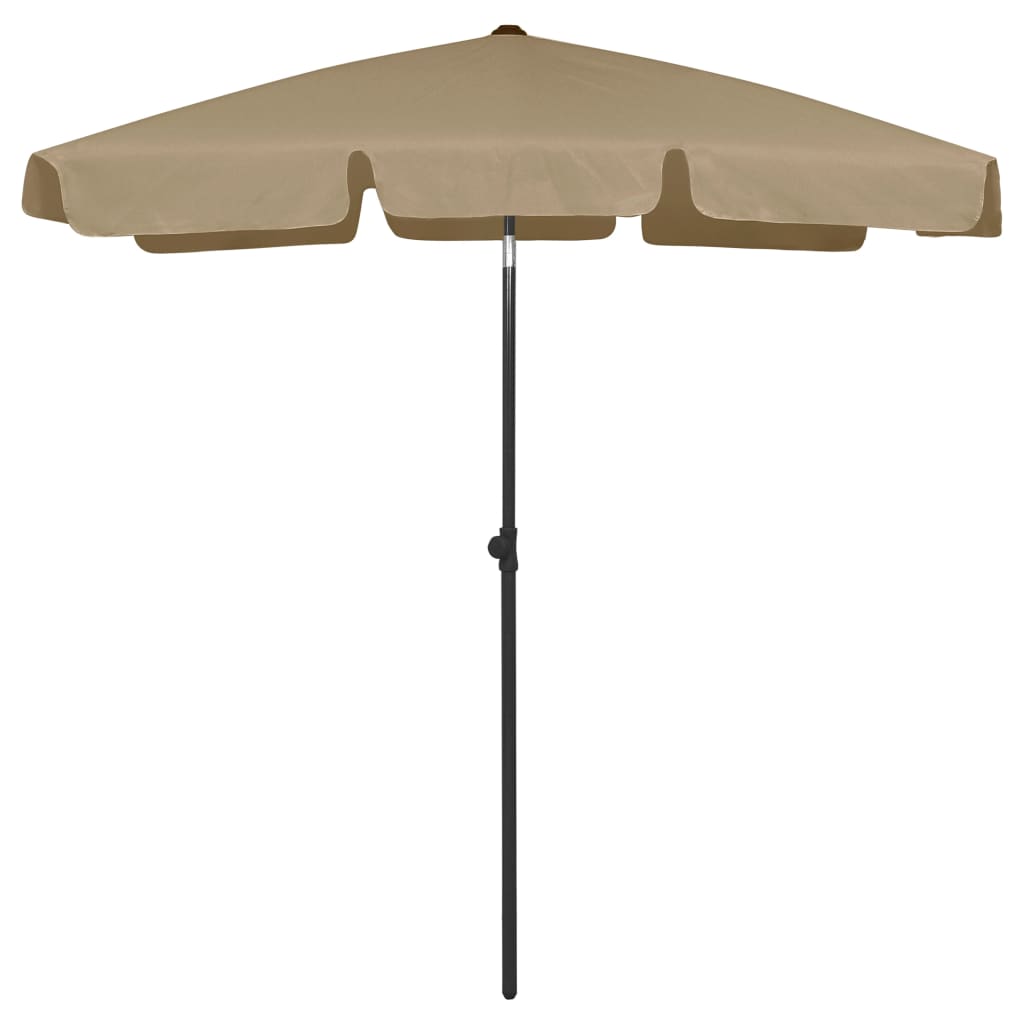 Beach umbrella sand yellow 180x120 cm