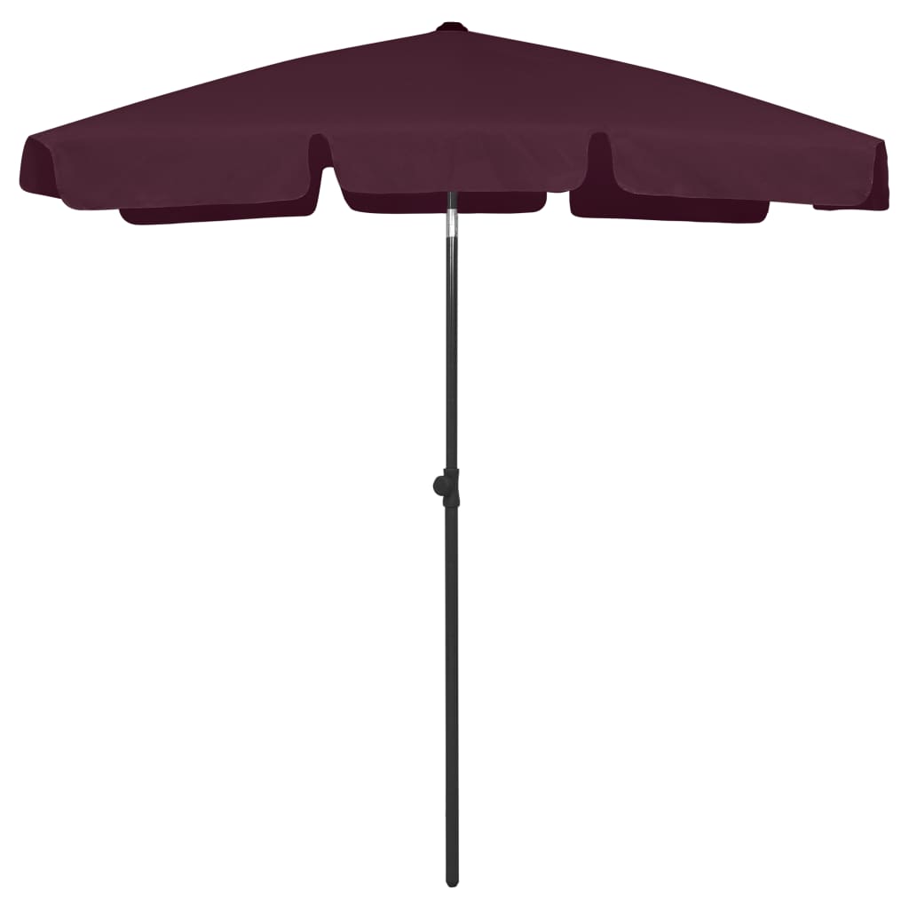 Beach umbrella sand yellow 180x120 cm