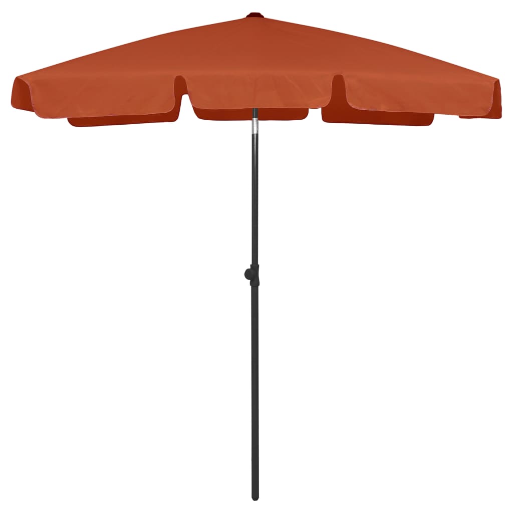 Beach umbrella sand yellow 180x120 cm