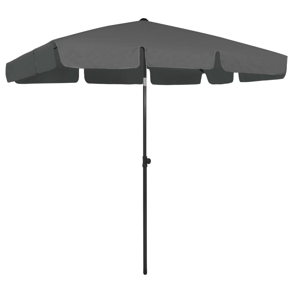 Beach umbrella sand yellow 180x120 cm