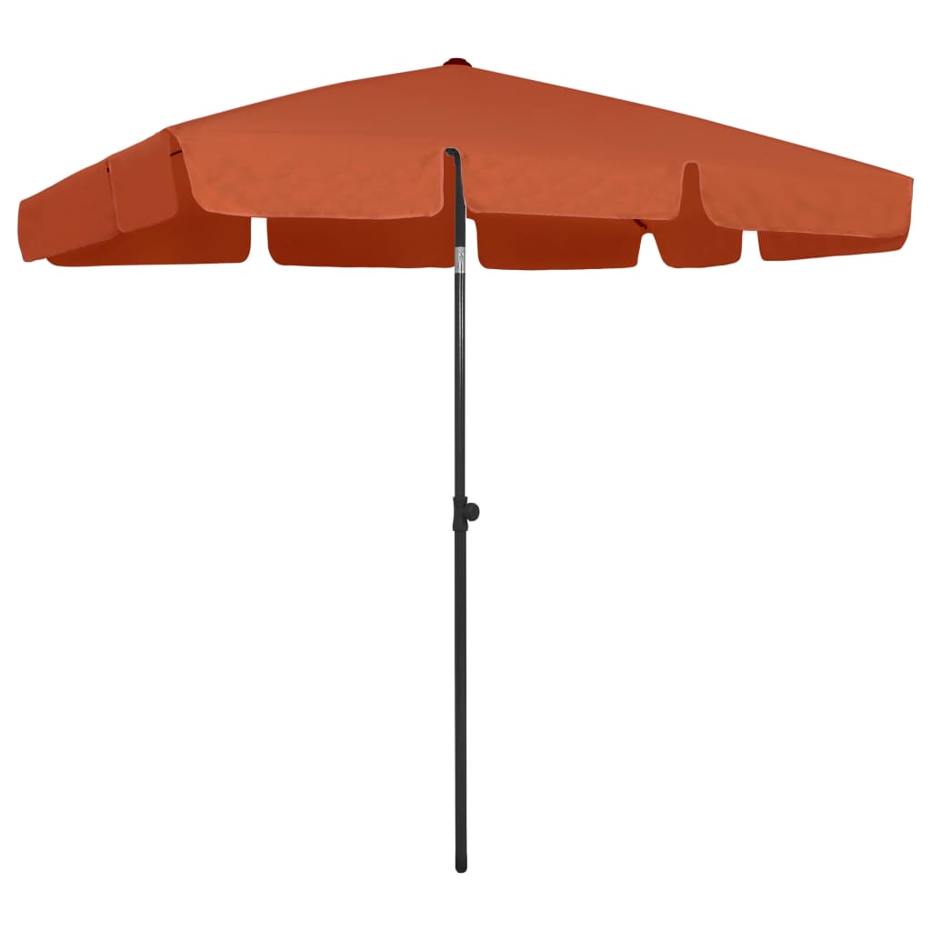 Beach umbrella sand yellow 180x120 cm