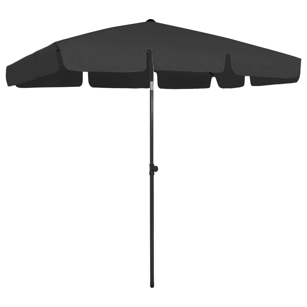 Beach umbrella sand yellow 180x120 cm