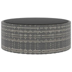 Set de muebles de jardín 6 pzas y cojines ratán sintético gris