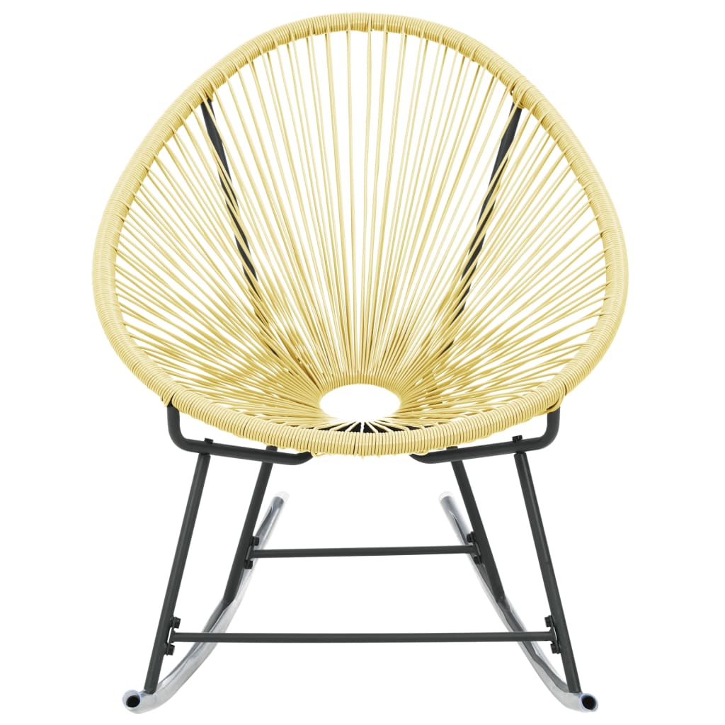 Silla de jardín Acapulco ratán sintético beige