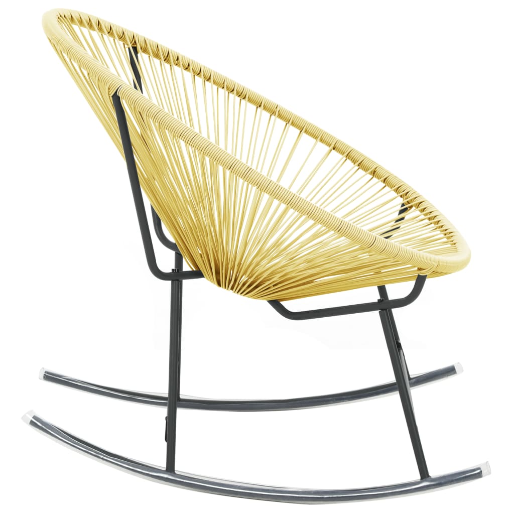 Silla de jardín Acapulco ratán sintético beige