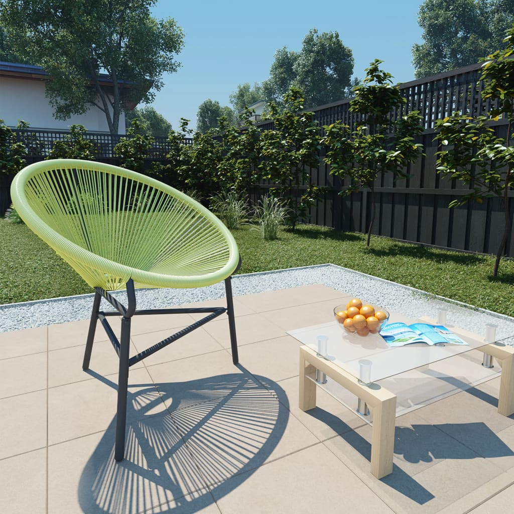 Acapulco garden chair in beige synthetic rattan
