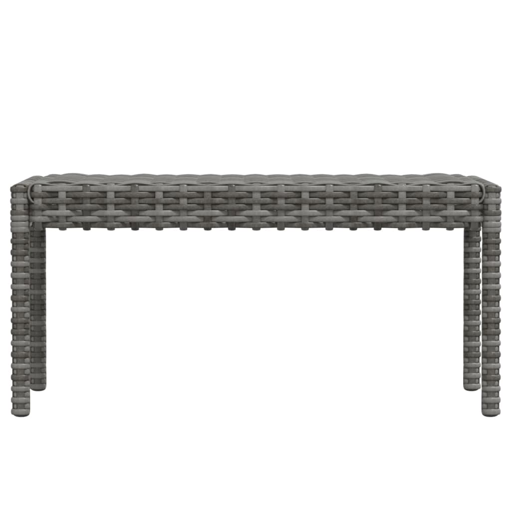 Set de muebles de jardín 6 pzas y cojines ratán sintético gris
