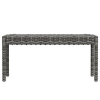 Set de muebles de jardín 6 pzas y cojines ratán sintético gris