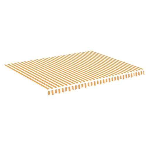 Replacement fabric for yellow and white awning 4.5x3.5 m