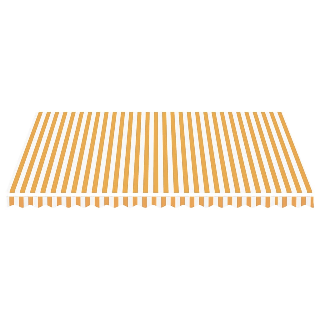 Tela de repuesto para toldo amarillo y blanco 4,5x3,5 m