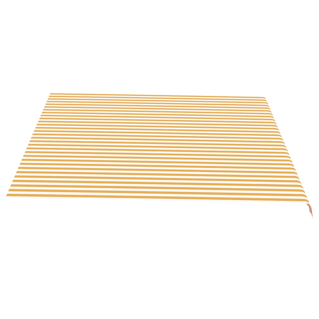 Tela de repuesto para toldo amarillo y blanco 4,5x3,5 m