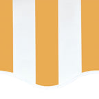 Tela de repuesto para toldo amarillo y blanco 4,5x3,5 m
