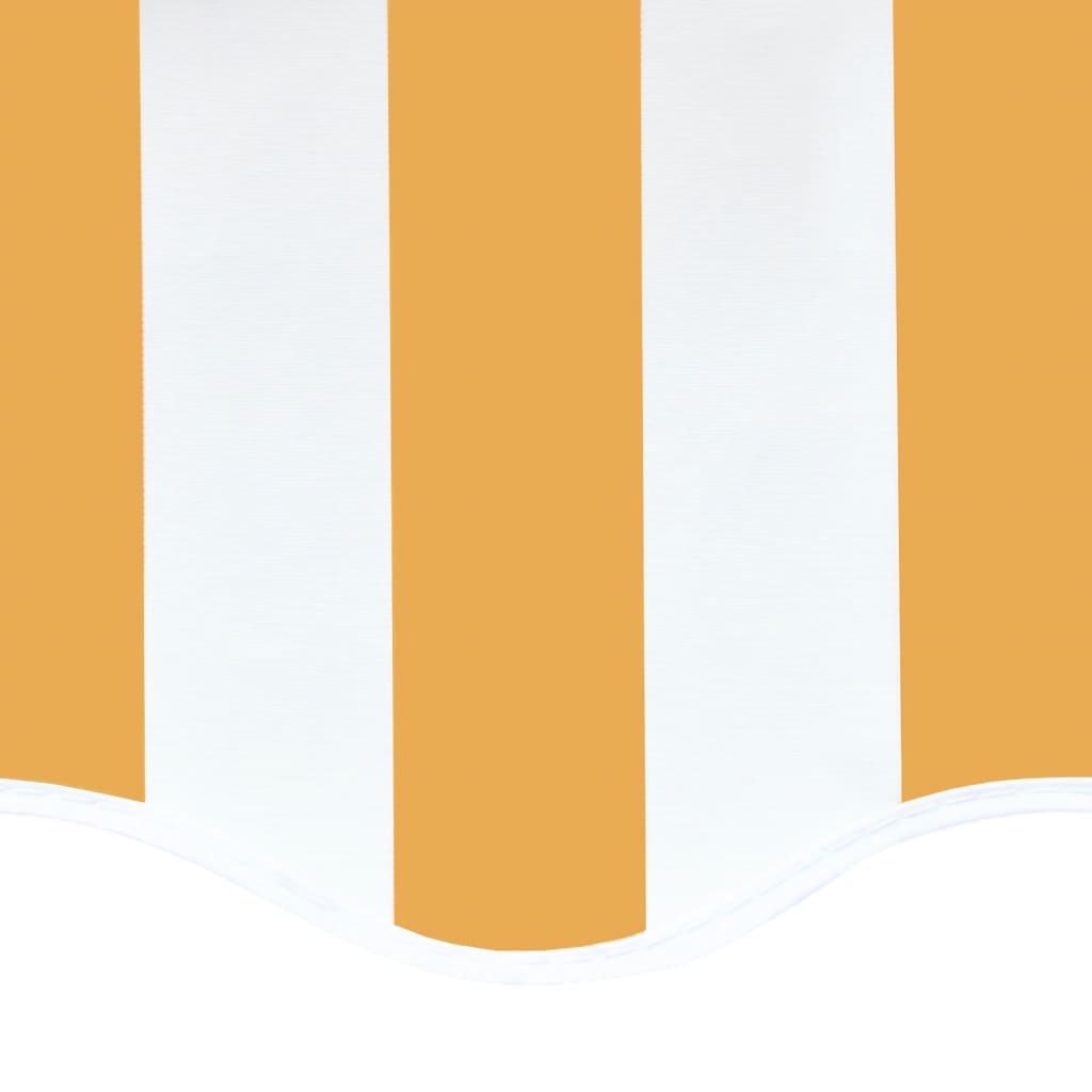 Tela de repuesto para toldo amarillo y blanco 4,5x3,5 m