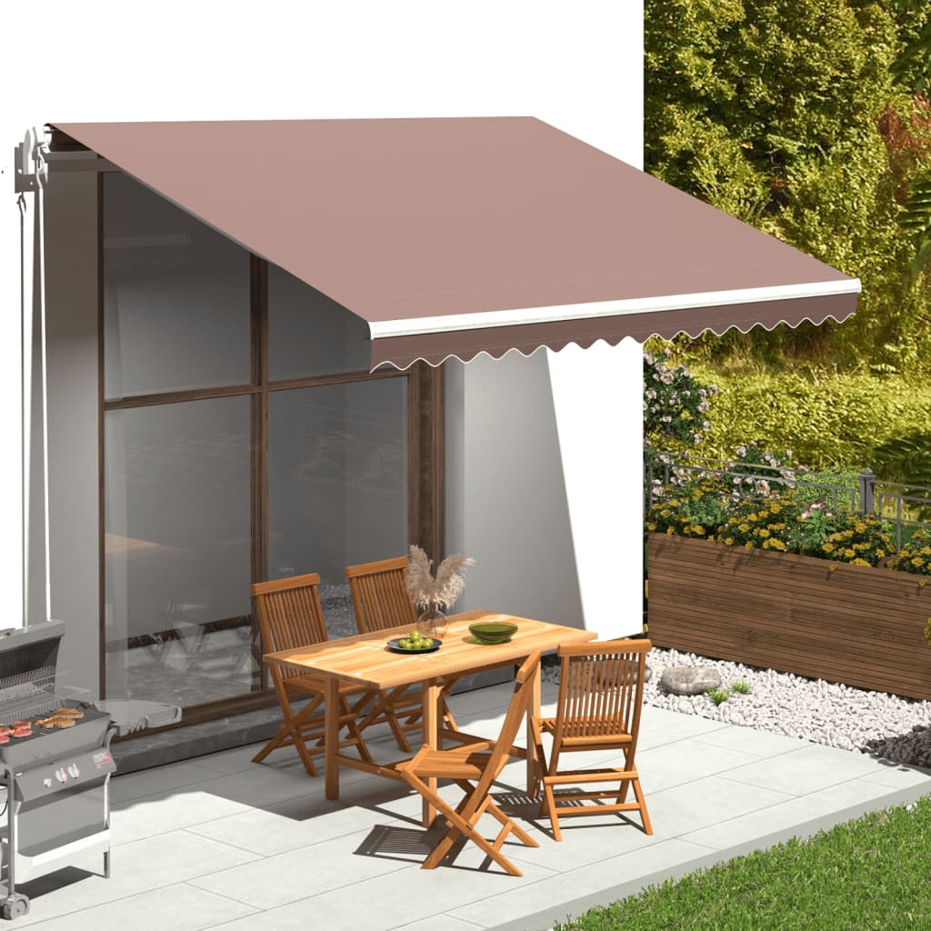 Tela de repuesto para toldo amarillo y blanco 4,5x3,5 m