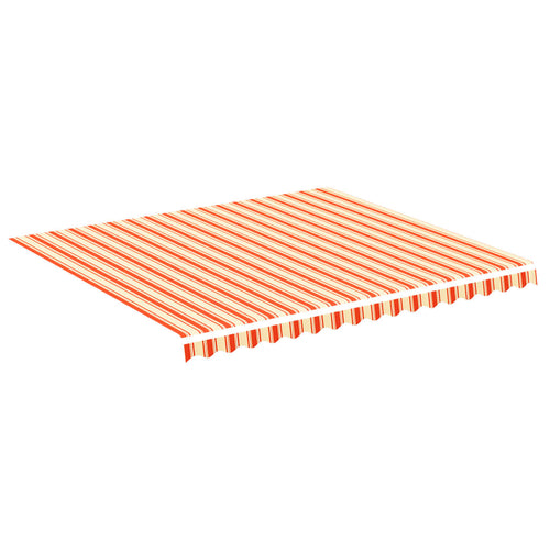 Lona de substituição para toldo amarelo e laranja 4x3,5 m